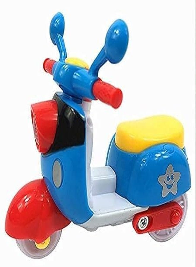 HDA GROUP Friciton Mini Scooter Toys for Kids - Realistic Design Vehicle Toy for Kids 3+ Years for Indoor and Outdoor Play | Safe and Durable Toy for Ultimate Fun(Multicolor) - Image 5